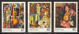 Portugal Scott 1738-40 MNHOG - 1988 20th Century Portuguese Artists - SCV $3.75