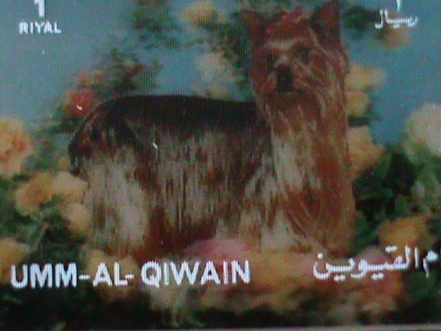 ​UMM AL QIWAIN-WORLD FAMOUS LOVDLY DOG-MNH 3-D STAMP-VF HARD TO FIND-LAST ONE