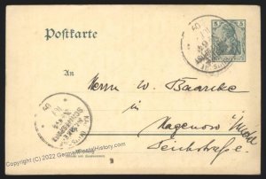 Germany 1909 Navy SMS Bremen MSP64 Feldpost Cover Kingston Jamaica Americ 107486