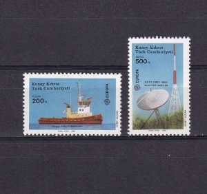 SA08c Turkish Cyprus 1988 EUROPA - Transportation and Communication mint stamps