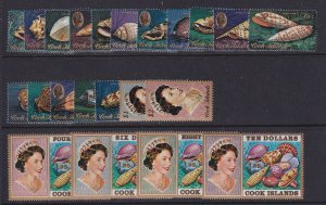 Cook Islands, Scott 381-402, MNH