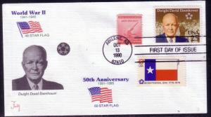 U.S.FDC Sc.# 2513 / 1661 / 900 Eisenhower  Faith Cachet L317