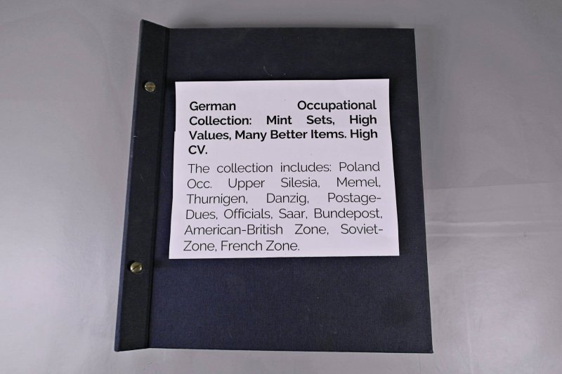 4590: German Occupational Collection: Mint Sets, High Values, Many Better Ite...