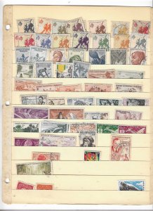 FRENCH OCCIDENTAL COLLECTION ON STOCK SHEET MINT/USED