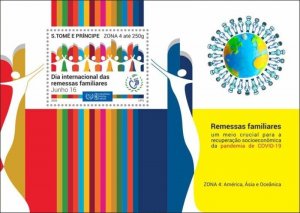 St Thomas - 2020 Family Remittances Zone 4 - Stamp Souvenir Sheet - ST200532b5