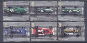 Great Britain 2473-78 Used 2007 Grand Prix Race Cars & Drivers Set of 6 VF