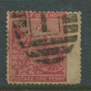 Cape of Good Hope - Scott 24 - Hope & Symbols -1871 - Used - Single 1p Stamp