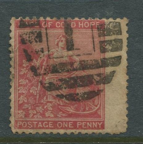 Cape of Good Hope - Scott 24 - Hope & Symbols -1871 - Used - Single 1p Stamp