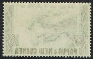 PAPUA NEW GUINEA 1952 MAP 10/- MNH **