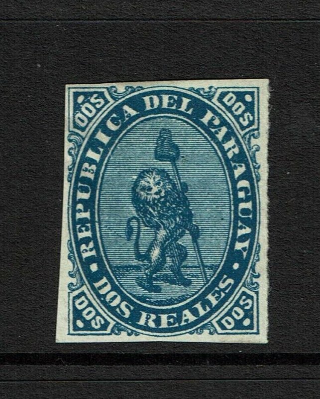 Paraguay SC# 2, Mint Hinged, Hinge Rem, minor gum creasing, see notes - S11330