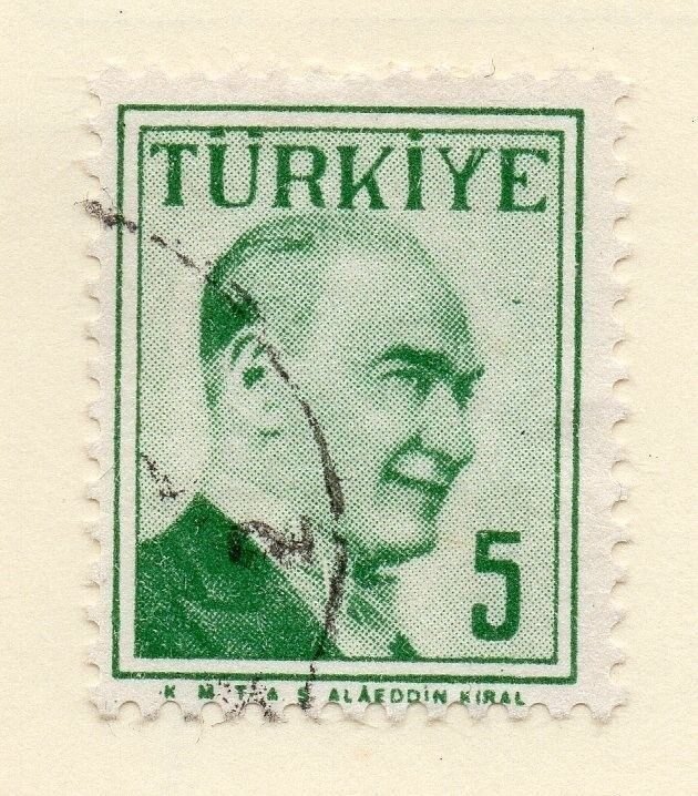 Turkey 1957 Early Issue Fine Used 5k. 093063