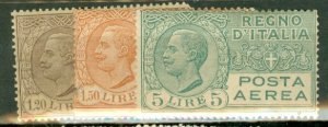 QZ: Italy C3-9 mint CV $153.75; scan shows only a few