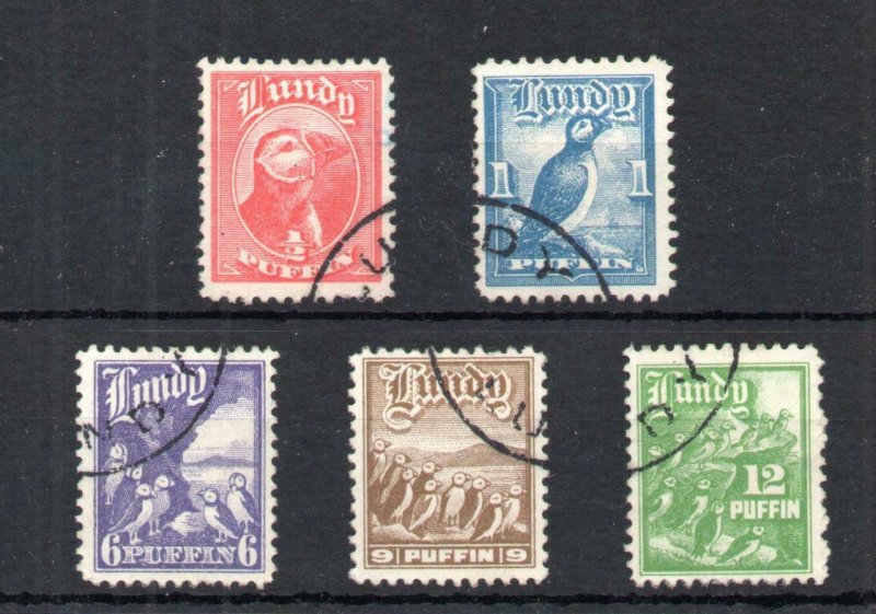 LUNDY: 1929 & 1930 DEFINITIVES USED