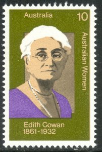 AUSTRALIA 1975 10c Edith Cowan Australian Women Issue P. 14x14 1/2 Sc 618 MNH