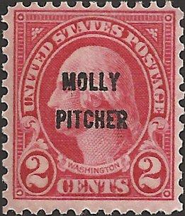 # 646 MNH - SCV-1.60 - Carmine George Washington Molly Pitcher