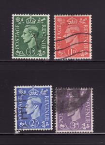 Great Britain 258-259, 262-263 U George VI (N)