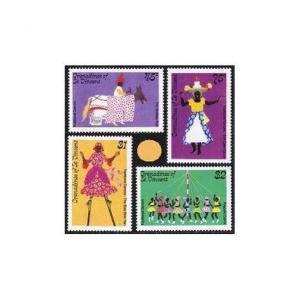 St Vincent Gren 510-513,MNH.Michel 442-445. Traditional Dances 1985.