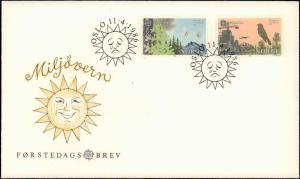 Norway, Worldwide First Day Cover, Butterflies, Birds