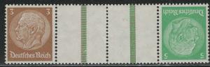 Germany Scott # 416, 418, 2 label, mint nh, tete beche, Mi# KZ25