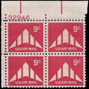 US #C77 9¢ DELTA WING MNH UL PLATE BLOCK #32946 DURLAND $1.00