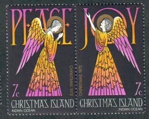 Christmas Island #57 -58 MNH attached pair