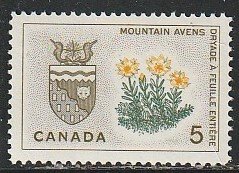 1966 Canada - Sc 429 - MNH VF - 1 single - Mountain Avens -Northwest Territories