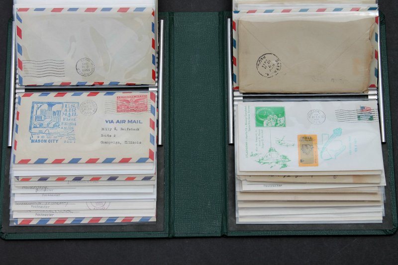 VDP FLIP FILE FIRST DAY COVER ALBUM  with 50 Unique Covers FDC, 1st Flight, DPO