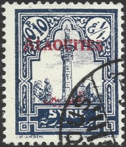 Alaouites #25  Used - 10c Stamp of Syria Ovptd ALAOUITES (1925)