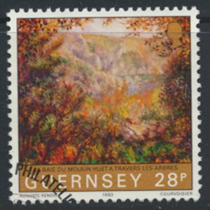 Guernsey  SG 280  SC# 267  Renoir paintings First Day of issue cancel see scan