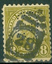 USA - Scott 589 w/ Perfin