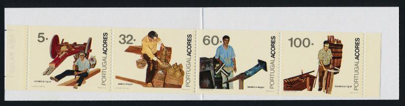 Portugal Azores 394b Booklet MNH Professions, Music, Boat