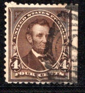 United States Scott # 254, used