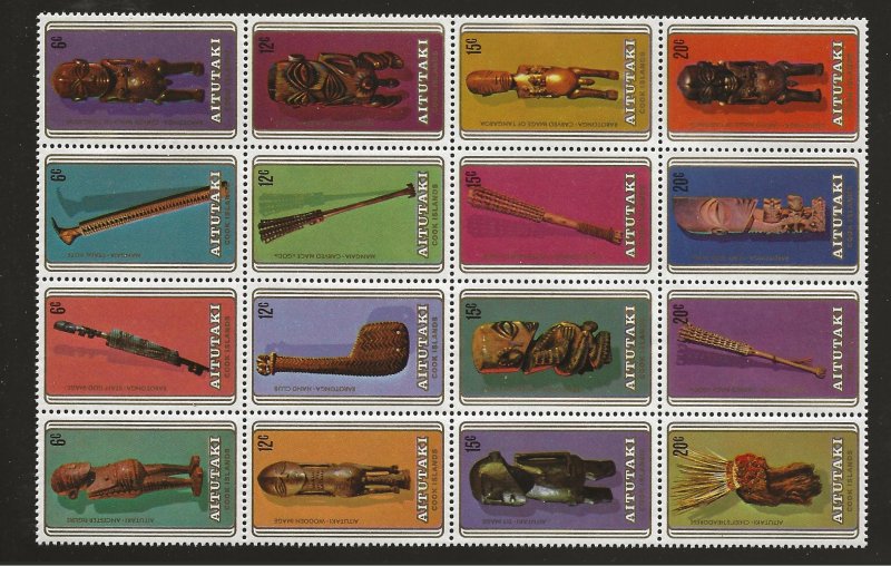 AITUTAKI SC# 192-207 B/16  FVF/MNH