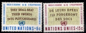 United Nations UN Scott 177--178 Stamp set MNH**