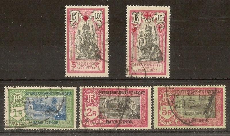 Indian Settlements 1914-15 inc Red Cross Fine Used Cat£46