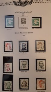 Minkus- #3 All American 2 Post Binder w/ 100's of Stamps, Most Unused 1967-91