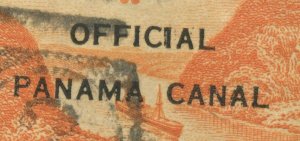 Canal Zone CO2 Airpost Official Partial Double Overprint Var. on Cover CZ MOB19