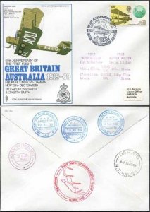 SC11a 50th Ann of the 1st Flight Great Britain - Australia Standard Cover (A)