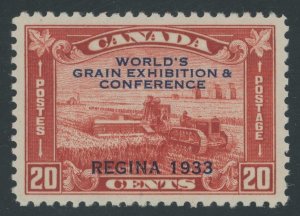 Canada 203 - 20 cent Harvesting Wheat Overprint - XF Mint never hinged