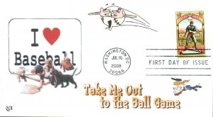 #4341 Take Me Out to the Ballgame QCR FDC