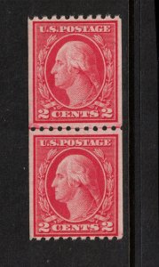 USA #488 Extra Fine Never Hinged Joint Line Pair