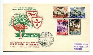 Somalia Afis Convention with the Order of Malta cover Venetia