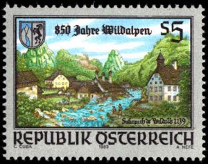 Austria #1478, Complete Set, 1989, Never Hinged