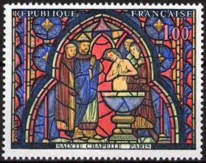 ZAYIX France 1151 MNH Baptism of Judas Stained Glass 051023SM158M