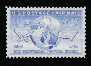 EXCEPTIONAL GENUINE SCOTT #C43 MINT PRISTINE OG NH PSE CERT GRADED XF-SUPERB