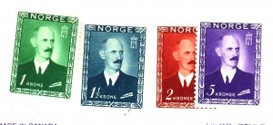 NORWAY 275-8 MINT FVF OG OFFSET ON GUM Cat $93