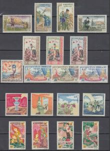 Laos 1951-1968 100% Complete Collection MNH Luxe (plus 14 Souvenir Sheets MNH)