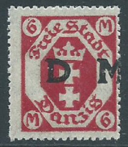 Danzig, Sc #O25, 6m MH