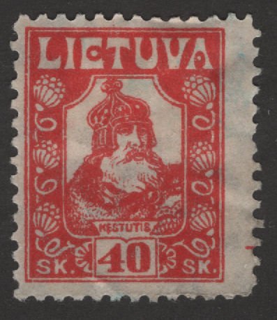 Lithuania 101 Prince Kestutis 1921