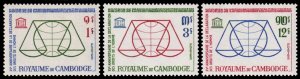 Cambodia Scott 126-128 (1963) Mint H VF Complete Set W